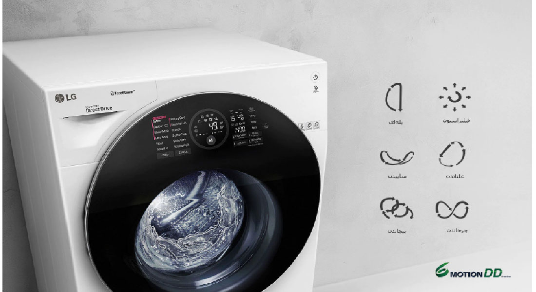 شستشوی-بهینه-با-6-حرکت در ماشین لباسشویی 