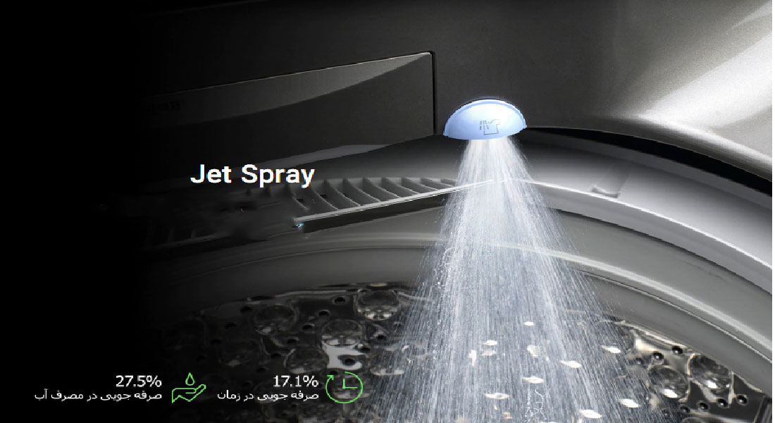 فناوری-Jet-Spray در لبااسشویی WM-513T ال جی 