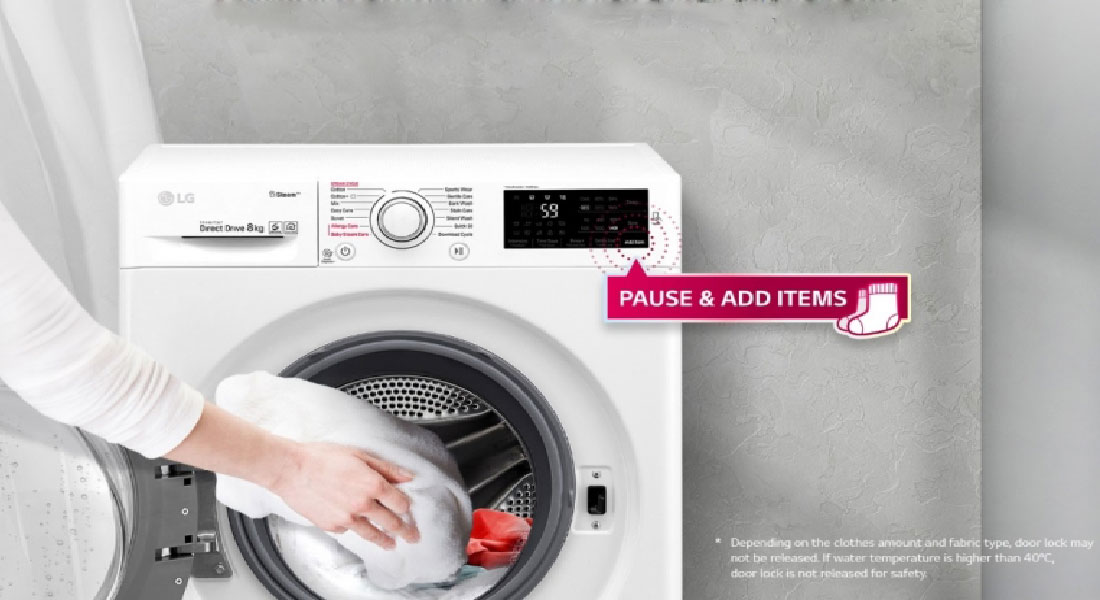 کارایی-دکمه-Add-Items در ماشین لباسشویی ال جی 