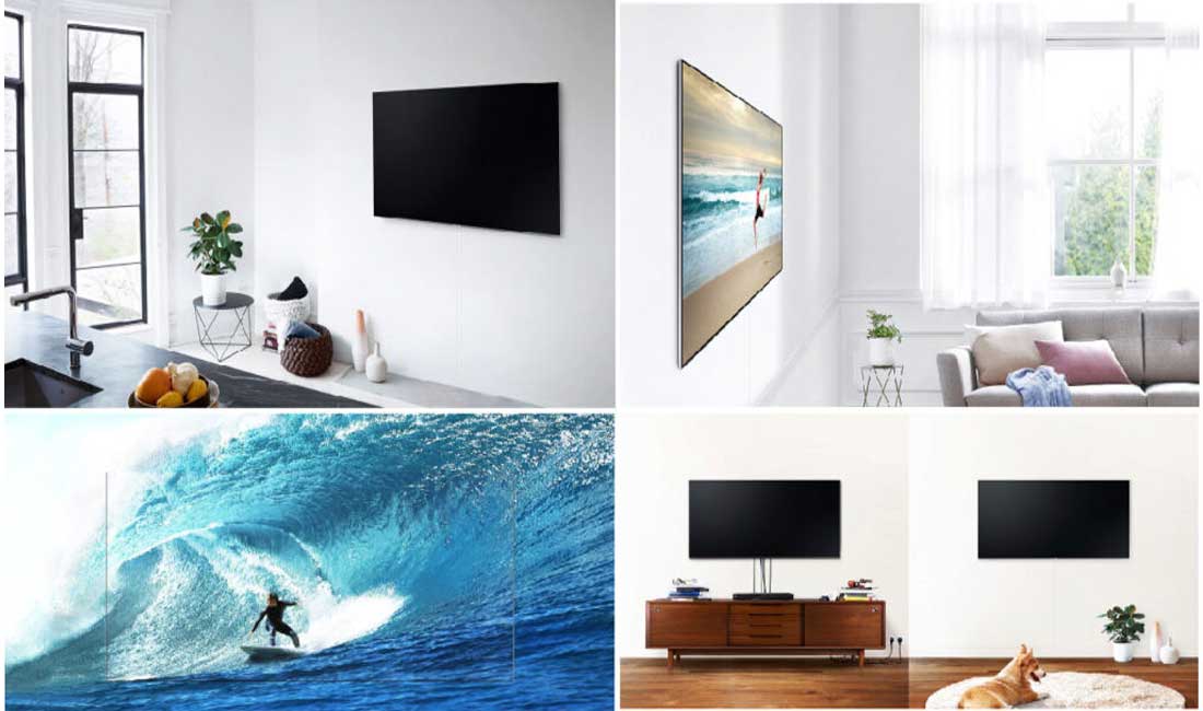 طراحی ساده و مدرن تلویزیون 55 اینچ سامسونگ Q7770