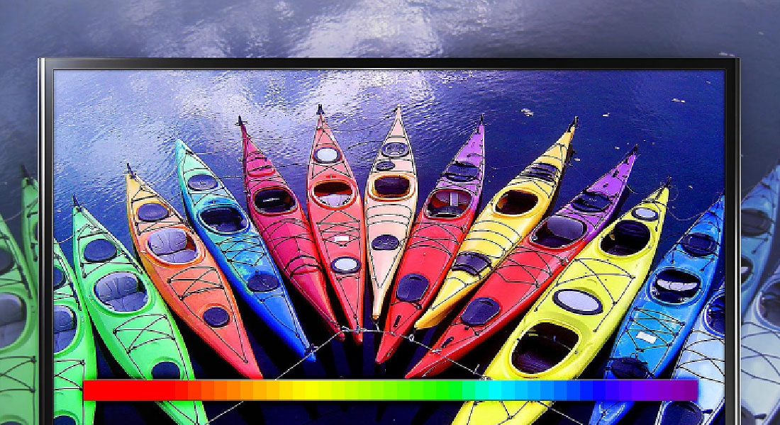 ارتقاء دهنده گسترده رنگ در تلویزیون M5860