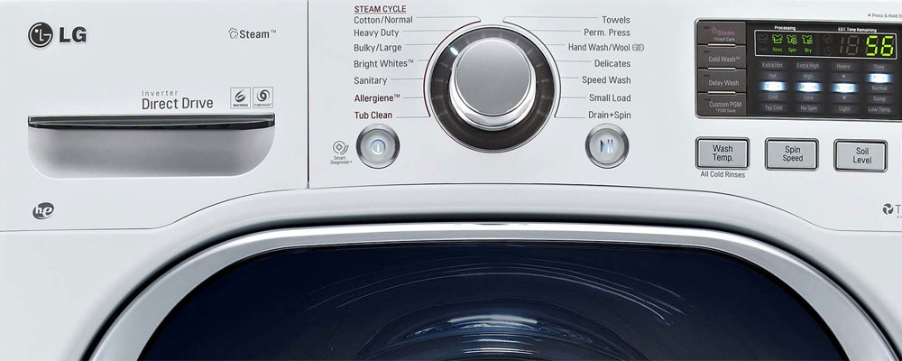 تنظیمات ماشین لباسشویی LG